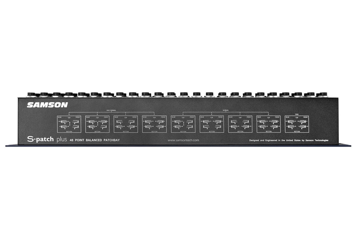 【未使用・全ch確認済】SAMSON S-Patch Plus TRSパッチベイ Samson S-Patch Plus Patch Bay with 8 Hosa 1/4 Inch Cables for sale
