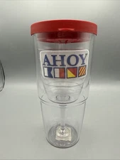 16 oz Tervis Wine Tumbler Ahoy Signal - Nautical Flags - Cruise