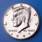 1997-P Clad Gem BU Kennedy Half Dollar Coin From OBR FAST SHIPPING