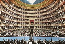 Postcard Italy Milan Theatre La Scala Victor De Sabata, Conductor c1960s NrMNT