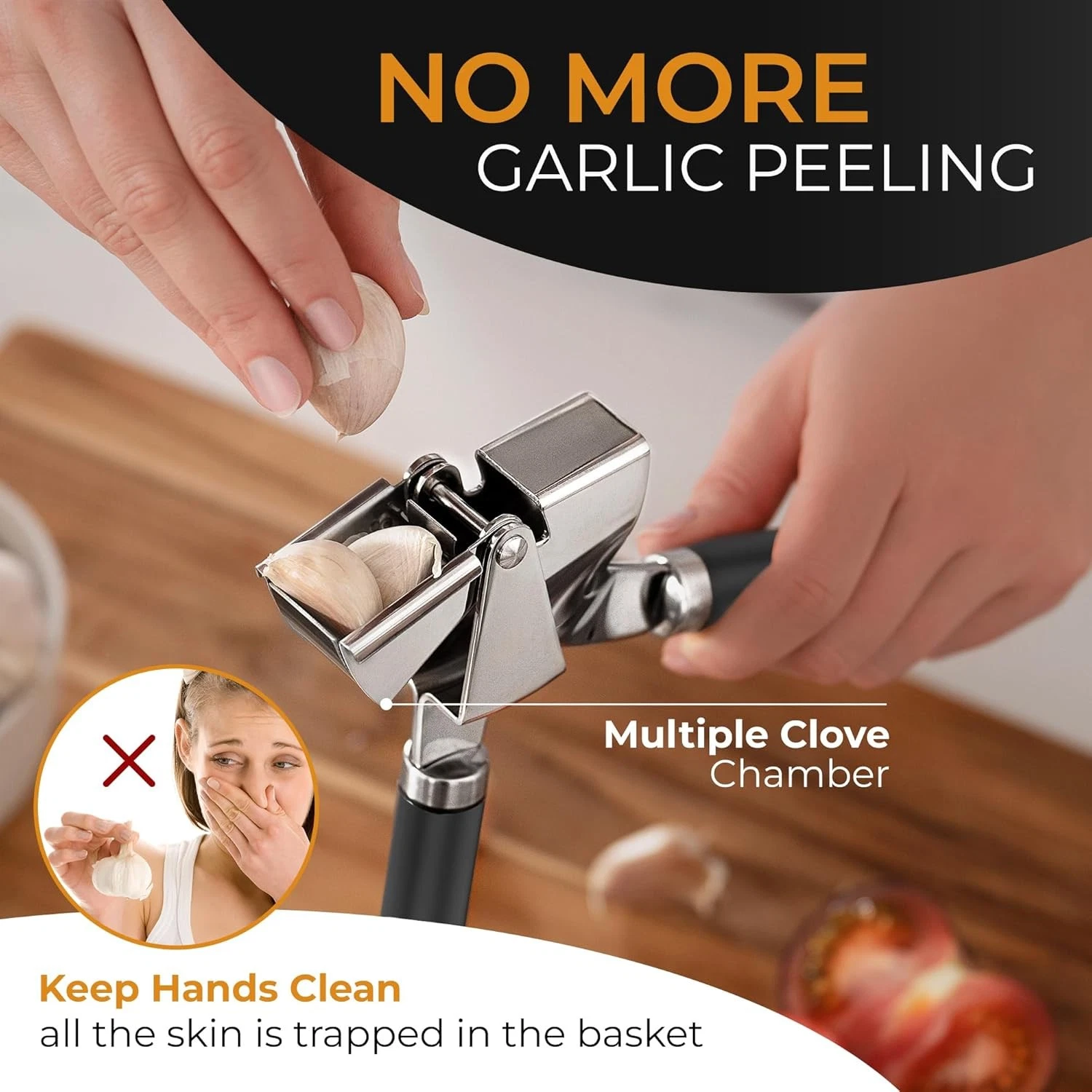 Orblue Garlic Press - Thumbnail 3