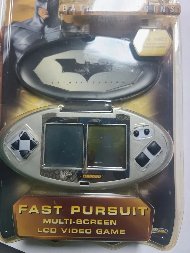 蝙蝠侠开始快速追求液晶视频游戏手持 2005 年工厂密封 DC 球棒 WB — 第 4/4 张图片