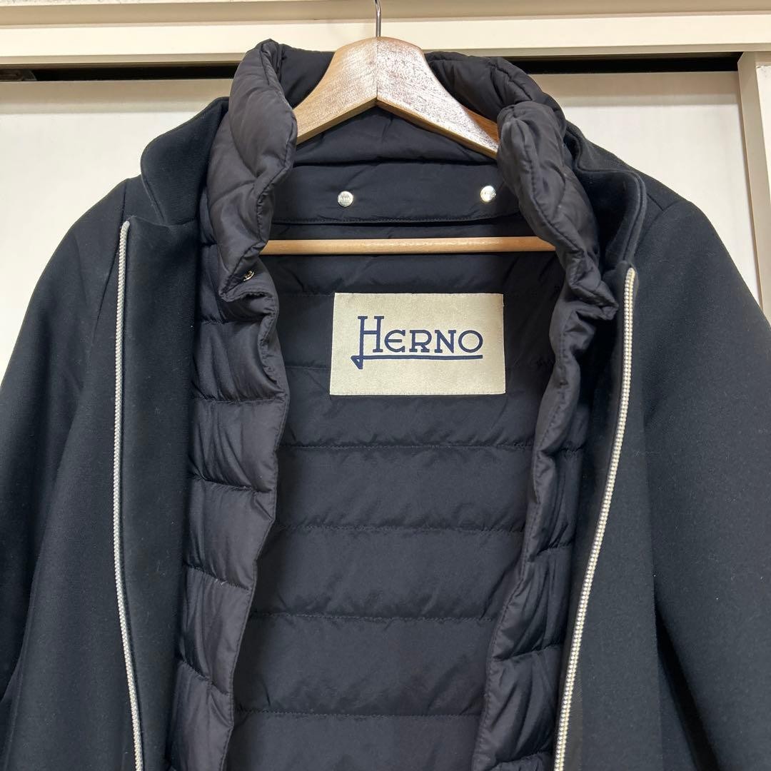 HERNO Down Jacket 38 Black Compact, No Stains or … - image 3