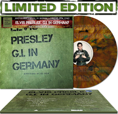 Elvis Presley - G.I. In Germany 12'' LP Colored Marble VInyl Record - NEW
