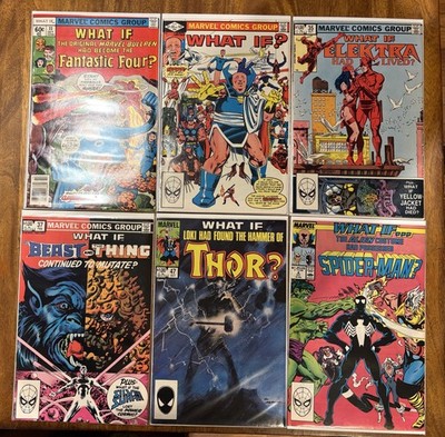 Marvel ''What If?'' Lot of 6 Comics FN Includes Spider-Man Alien Costume Issue #4