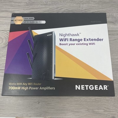 Netgear Nighthawk WiFi Range Extender AC1900 Dual Band EX7000-100NAS OPEN BOX