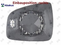 Abakus 0803G04 Spiegelglas FüR AußEnspiegel Rechts FüR Renault FüR Dacia