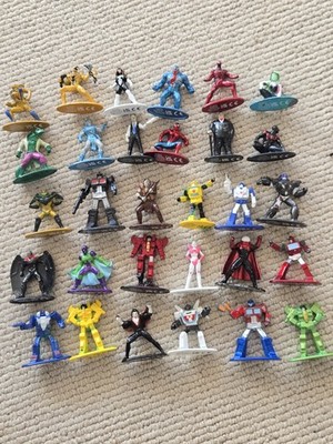 Marvel Transformers Heavy Metal Heroes Die Cast Action Figures Lot of 30 Jada