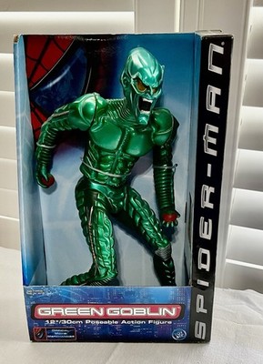 Spider-Man Green Goblin 12'' Poseable Movie Action Figure Toy Biz 2001 New In Box