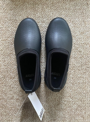 Aigle Lessfor 2 Dual-Material French Garden Clogs   Size Women's 8 - NEW