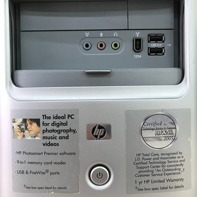 HP Pavilion a1646x PC Retro Gaming Core 2 1.86GHz 1GB RAM (Windows
