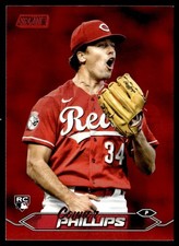 2024 Stadium Club Red Foil Connor Phillips Rookie Cincinnati Reds #68