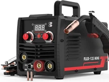 135Amp MIG Welder, 110V 3-in-1 Gasless Flux Core/Lift TIG/Stick Welding Machine