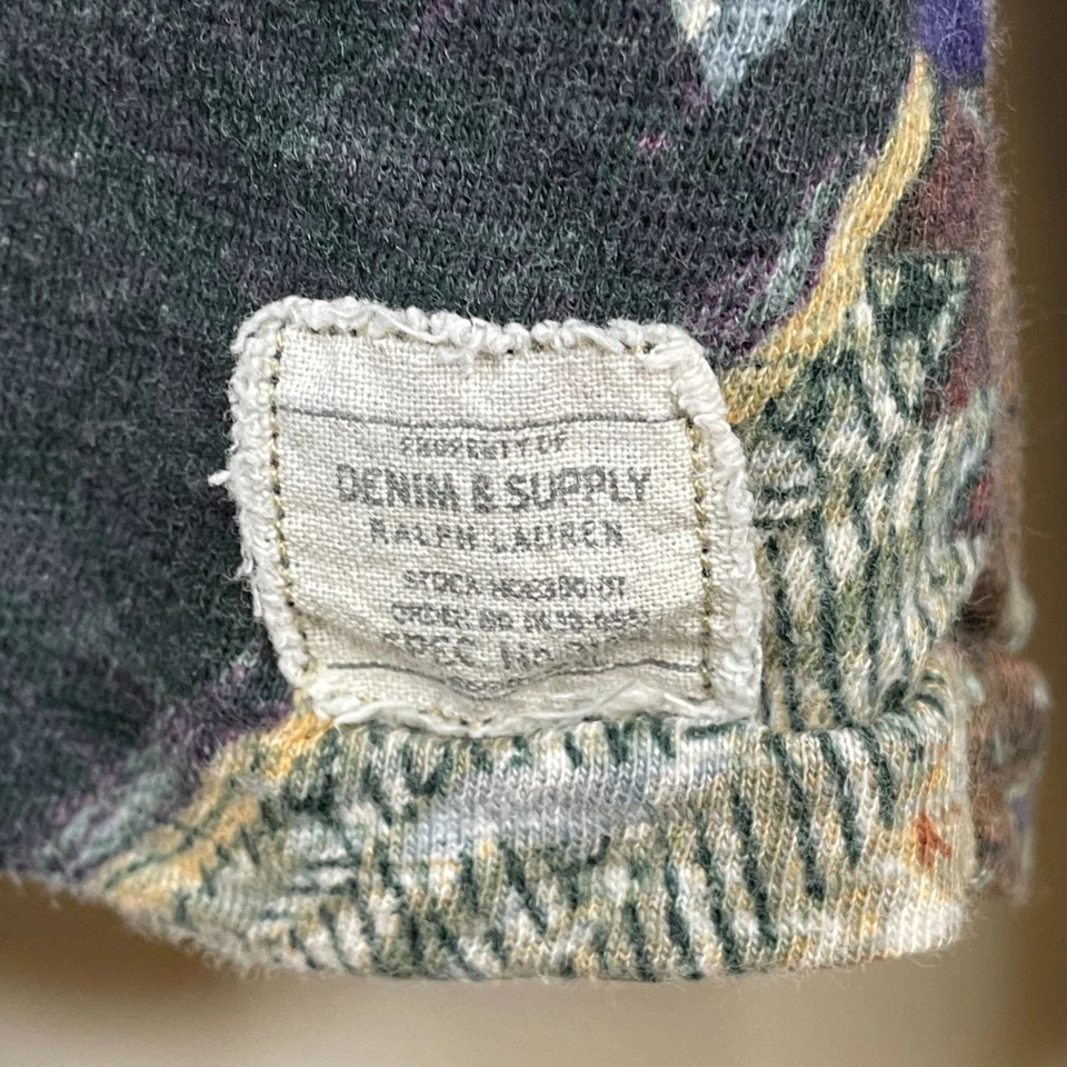 Camisa Henley Ralph Lauren Denim & Supply Vintage Para Hombre Grande Cabincore Heritage Foto 3 de 4