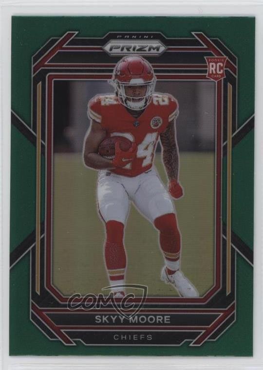 2022 Panini Prizm Rookies Green Prizm Skyy Moore #331 Rookie RC 1q0b
