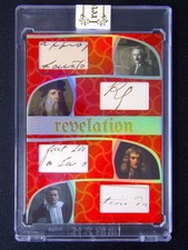 2025 Eternal Revelation Albert Einstein / Leonardo da Vinci 4 Relic Red /25