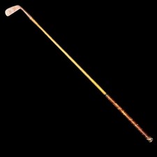 Vintage Hendry  Bishop Driving Iron Hickory Shaft 39  Scotland SSB