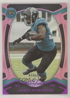 2021 Certified Mirror Pink 72/199 James Robinson #33 0c6