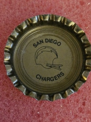 RARE NOS 1973 Coke NFL San diego chargers coca cola NOT CROWNED Years 53 YearOld