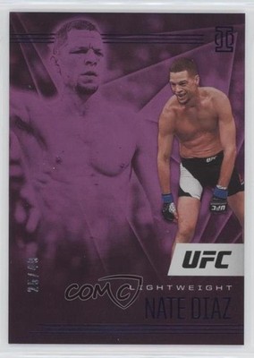 2021 Panini Chronicles UFC Illusions Purple 25/49 Nate Diaz #176 4m4