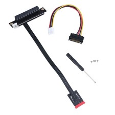 M.2 A+E To PCIe 8X Expansion Cable 270° Adapter Multiple Device Compatible
