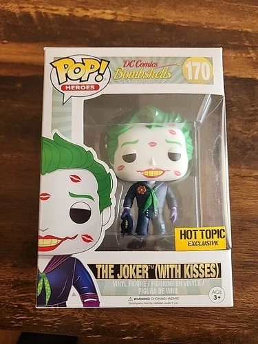 Funko POP! Heroes #170 Dc Bombshells The Joker (With Kisses) Hot Topic Exclusive