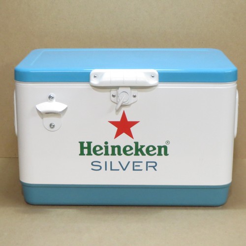 Heineken Silver Beer Plastic Cooler 20" x 12.5" x 12"