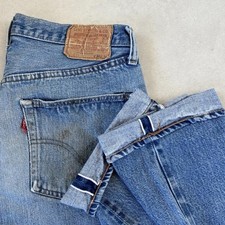Vintage 1970  s Levi  s 501  s Redlines Selvedge Denim Jeans Size 32x30 USA Made