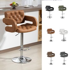 Bar Stool Kitchen Breakfast Barstool Seat with Metal Base