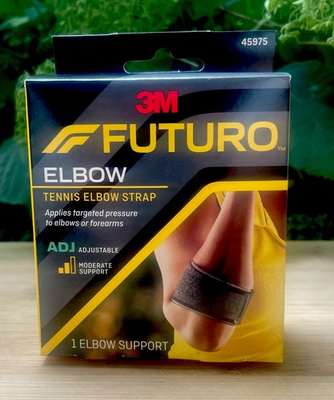 #ad 3M Elbow Tennis Strap Adjustable Strap Targeted Pressure Moderate Support New $9.73