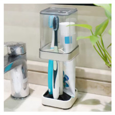 Toothbrush Holder with Cup  Cover   Bathroom Storage Organizer