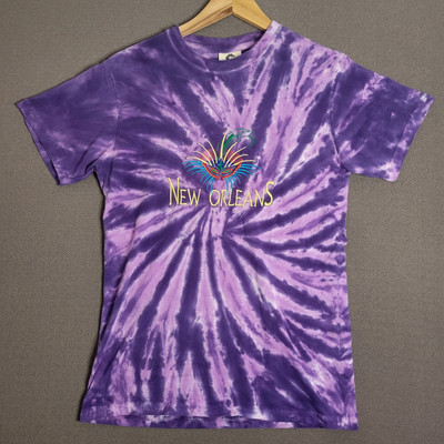 mardi gras tie dye shirt