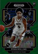2022 Panini Prizm Draft Picks Ryan Rollins #86 Green Toledo Rockets 3L