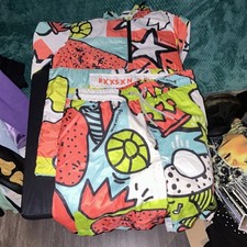 Reason Brand Men's Multicolor Graphic Tracksuit Set Hooded Jacket Pants