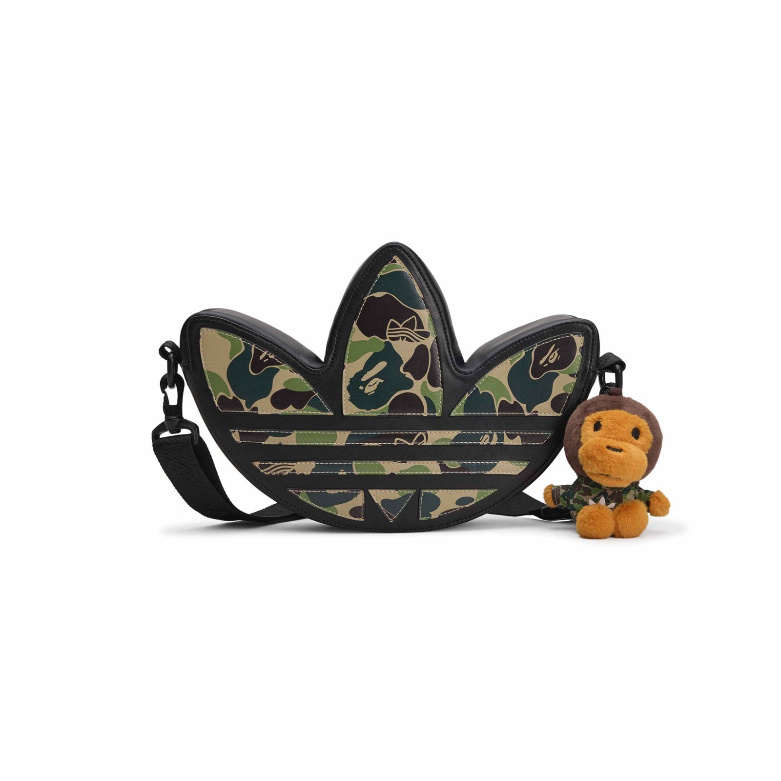 Adidas Originals x Bape (Black) Trefoil Shoulder Bag KF4921