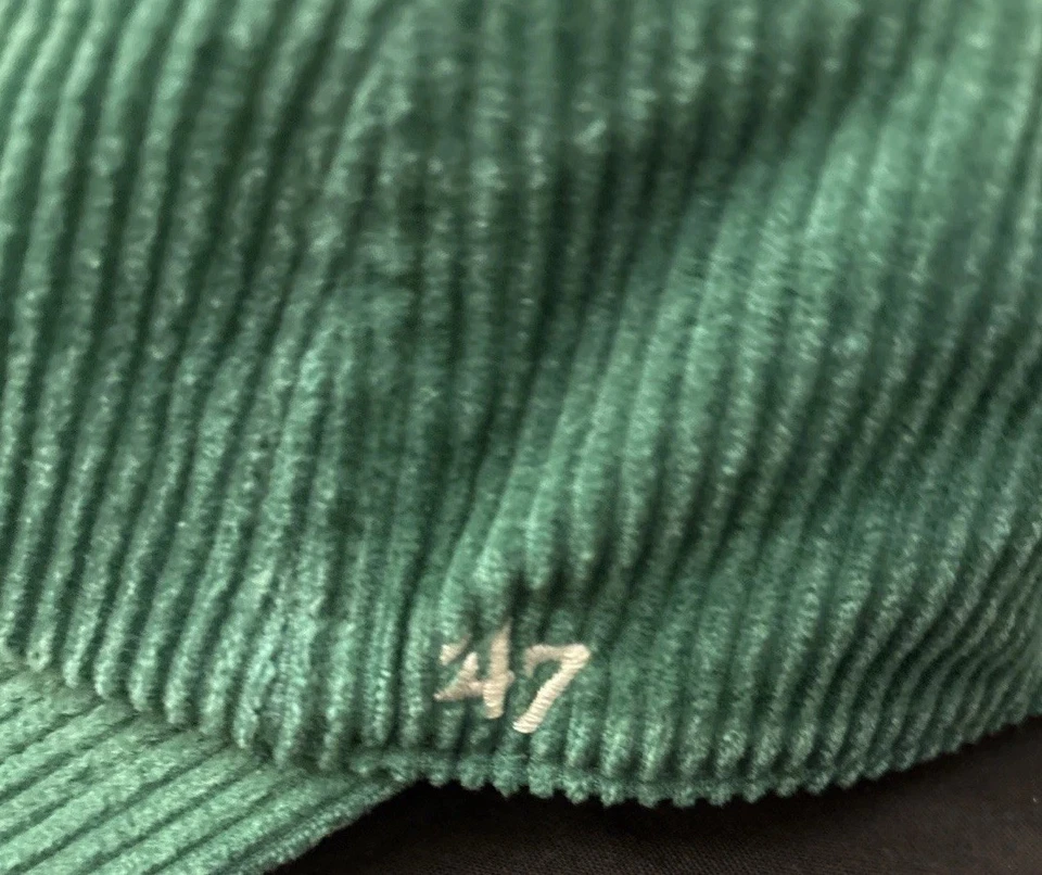 New York Yankees Sombrero Gorra Correa Trasera Para Hombres Verde MLB Béisbol Pana Papá Sombrero Foto 4 de 4