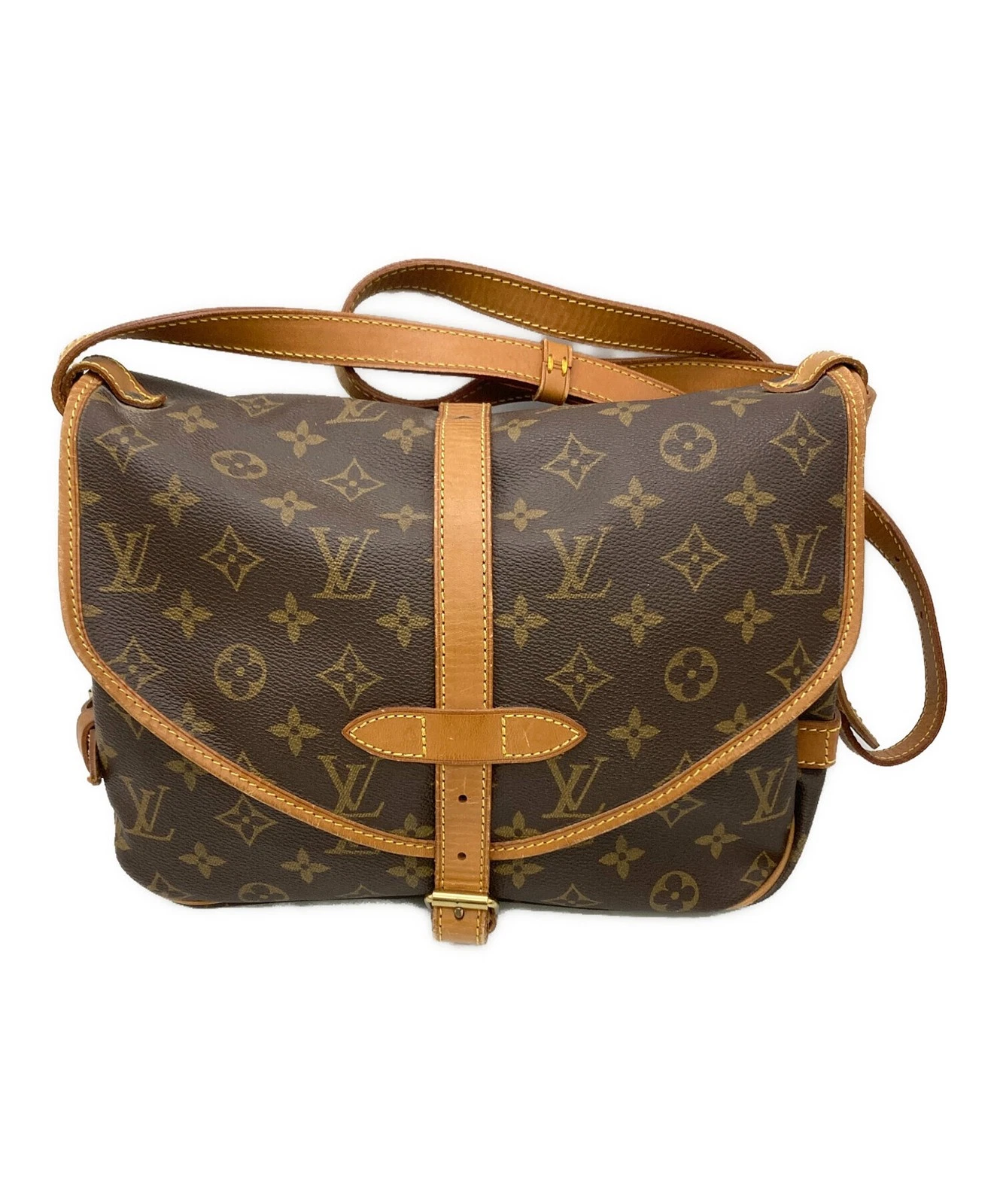 Vuitton — Louis Vuitton M42256 30 Coated Canvas Brown Shoulder Bag #TFB3394