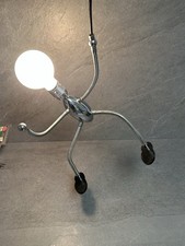 LEOLA Vintage Design Lampe Roboter Sputnik Leuchte Chrom Mann Deckenlampe #326
