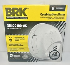 First Alert BRK SMICO100-AC Interconnect Hardwire Smoke  Carbon Monoxide Alarm