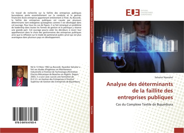 Analyse Des DéTerminants De La Faillite Des Entreprises Publiques Nyandwi Buch-image