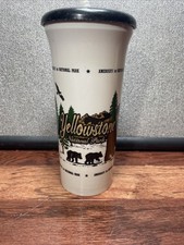 Yellowstone National Park Water Bottle With Straw Made In USA By Whirley