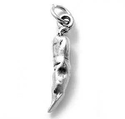 925 Sterling Silver 3D Chili Pepper Charm
