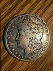 1895-O Morgan $1 Silver Dollar  (0.45 Mil Mintage!) w Rim Damage Obverse/Back