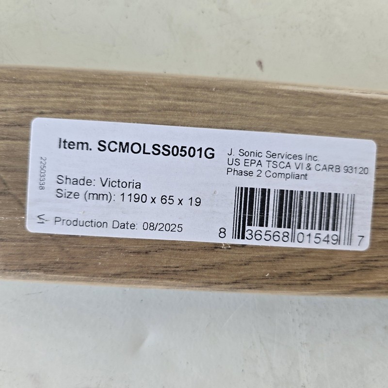 J. Sonic Services Inc. Victoria  Stair Nose Molding SCMOLSS0501G Lot Of 10