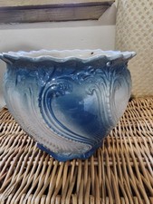Blue Ceramic Plant Pot Holder