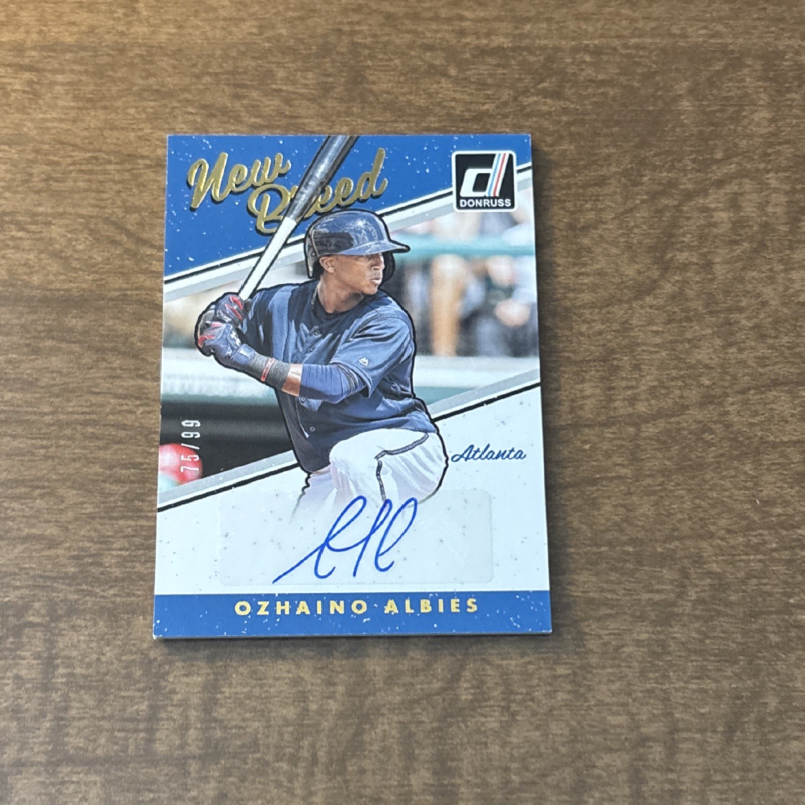 2017 Donruss New Breed Ozzie Albies Auto /99 Atlanta Braves