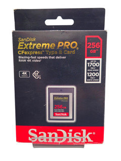 SanDisk Extreme Pro CFexpress Type B Card 256GB [1700MB/s]
