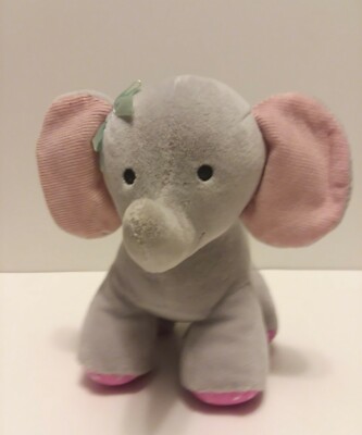 Carters Child of Mine Musical Moving Plush Toy Elephant Pink Twinkle Little Star