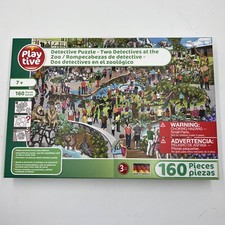 Playtime Detective Puzzle Two Detectives at the Zoo 160 pieces Ages 7 