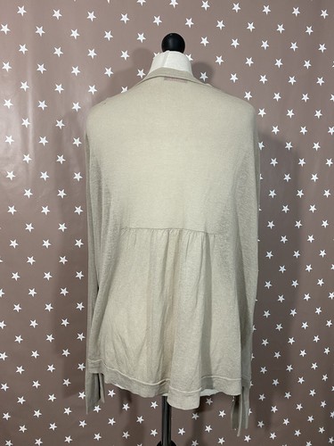 Wrap Beige Cardigan Womens Size 14-22 - Picture 2 of 8
